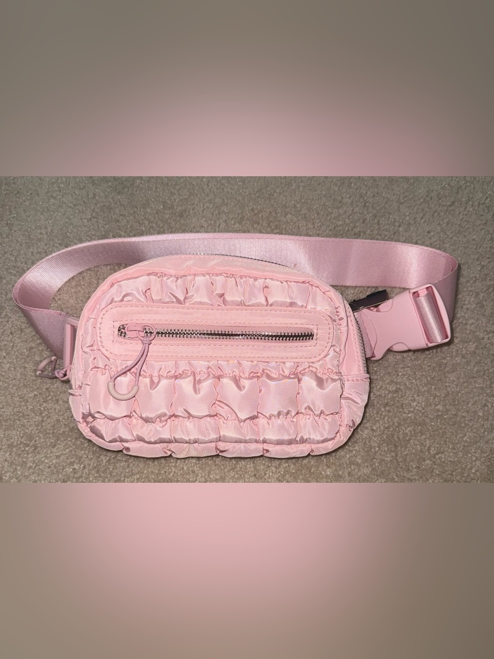 Wild Fable Quilted Belt Bag Light Pink